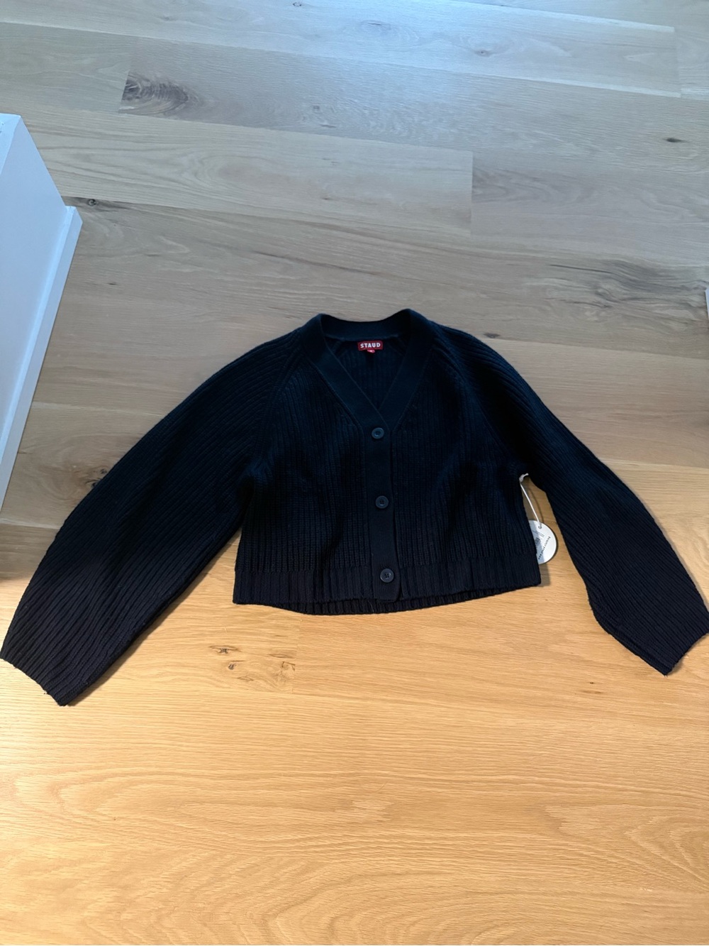 Staud sz Med navy blue cardigan sweater